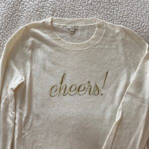 J. Crew white wool sweater